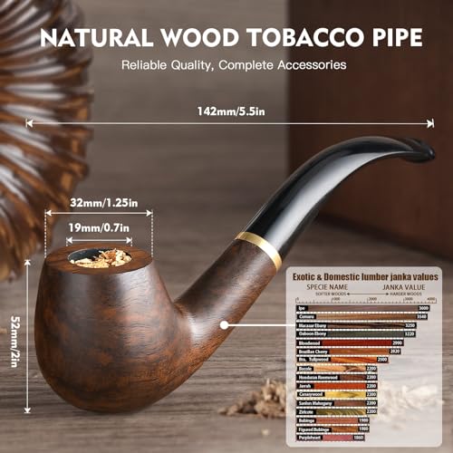 Brown Scotte Handmade Pipe Set with Accessories