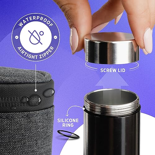 Roonin Smell Proof Stash Container - Gray