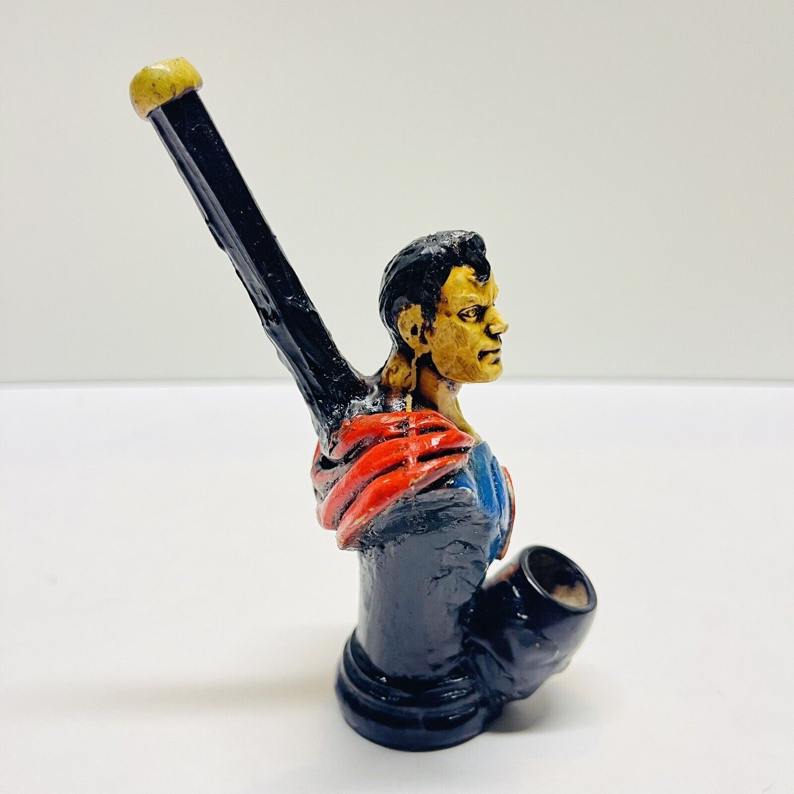 Superhero "C" Man Handmade Resin CBD Pipe