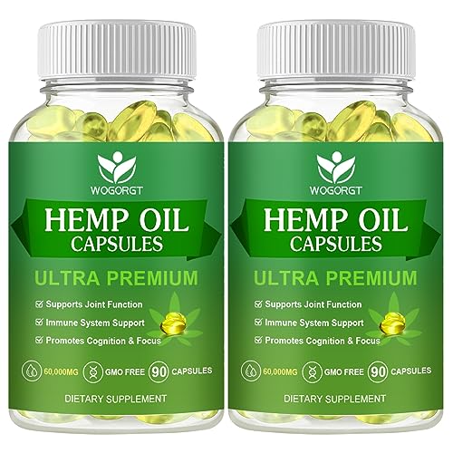 Max Strength Hemp Oil Capsules - Immune Support 90ct