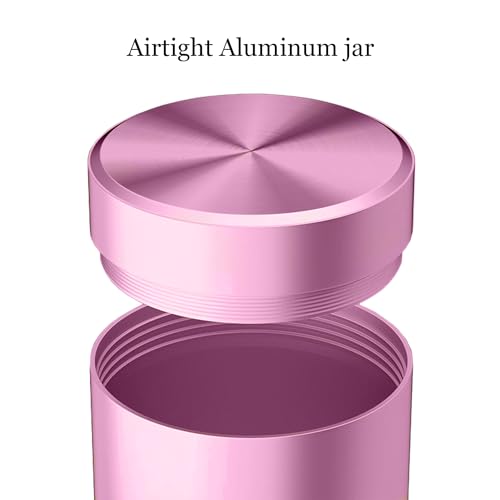 Gosstek 2-Pack Portable Aluminum Airtight Jars