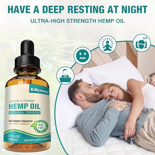 High Potency Organic Hemp Oil Drops - 3 Pack