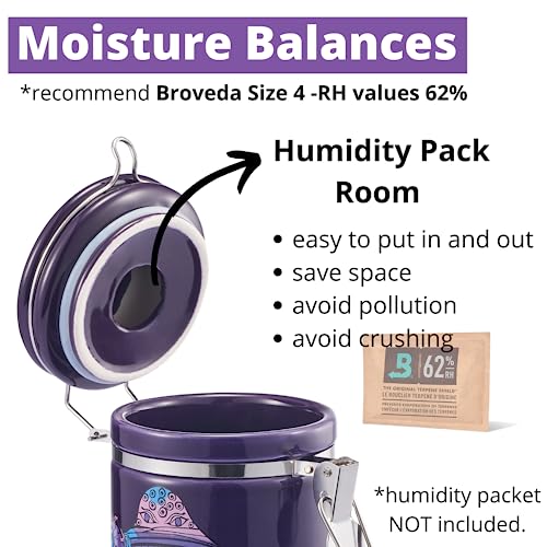 Airtight Smell Proof Container - 500ml, Purple