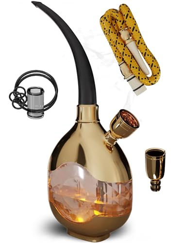 Gold Portable Mini Hookah Set by M. ROSENFELD