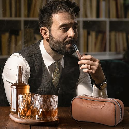 Brown Scotte Handmade Pipe Set with Accessories