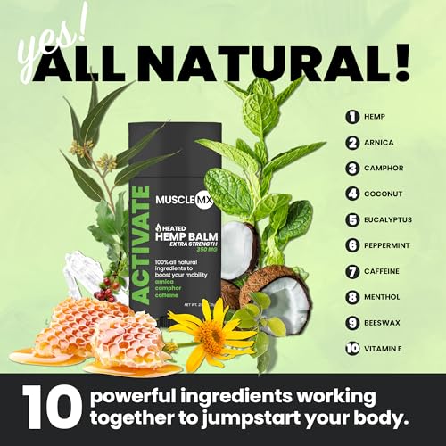 Extra Strength Natural Hemp Balm for Muscle Relief