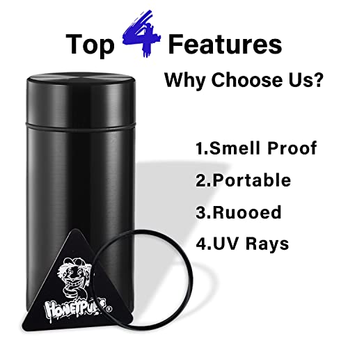 Honeypuff Portable Smell Proof Jar - 42ml Purple
