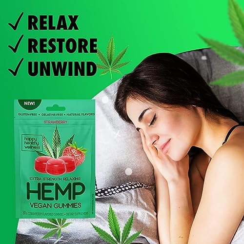 Vegan Strawberry Hemp Gummies - 60 Servings