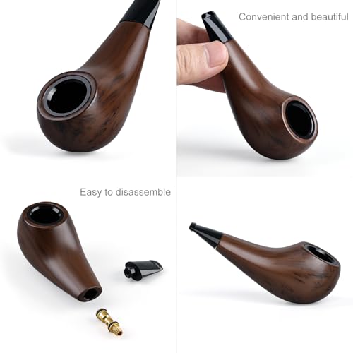 Joyoldelf Mini Handmade Tobacco Pipe Set with Accessories