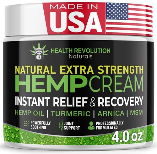 Maximum Strength Hemp Cream for Muscle & Joint Relief