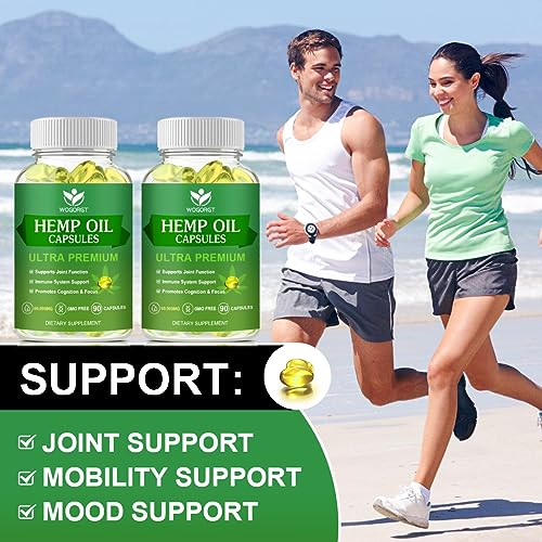 Maximum Strength Hemp Oil Capsules - 90 Count