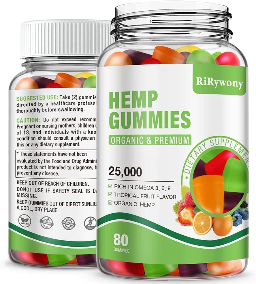 Extra Strength Vegan Hemp Gummies - 80 Count