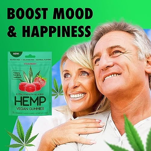 Vegan Strawberry Hemp Gummies - 60 Servings