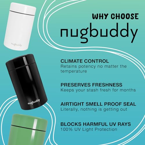 Nugbuddy Airtight Vacuum Sealed Storage Container