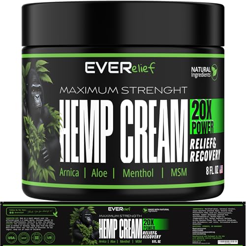 Maximum Strength Hemp Cream for Pain Relief