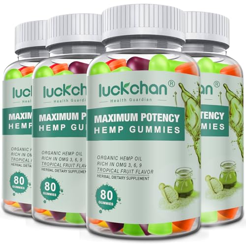 High Potency Organic Hemp Gummy Bears - 4 Packs