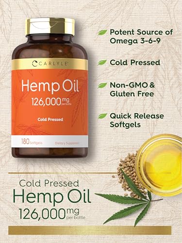 Carlyle Hemp Oil Capsules | 126,000 mg | 180 Softgels