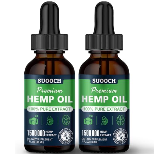 High Potency Organic Hemp Oil Drops - USA Made