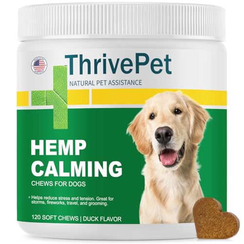 ThrivePet Calming Duck Chews for Dogs - 120 Count