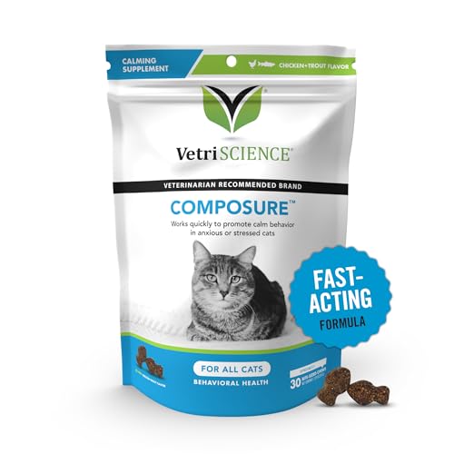 Calming Cat Chews for Anxiety Relief - 30 Count