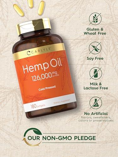 Carlyle Hemp Oil Capsules | 126,000 mg | 180 Softgels