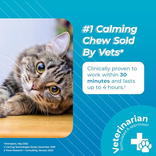 Calming Cat Chews for Anxiety Relief - 30 Count