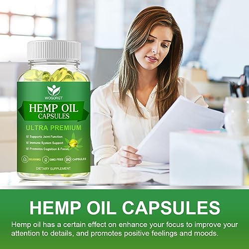 Maximum Strength Hemp Oil Capsules - 90 Count