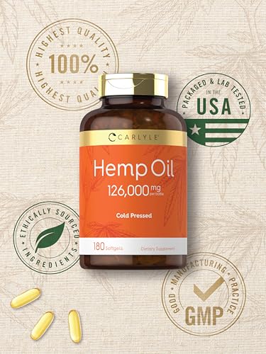 Carlyle Hemp Oil Capsules | 126,000 mg | 180 Softgels