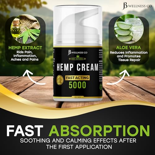 Premium 5000MG Hemp Cream for Sore Muscles