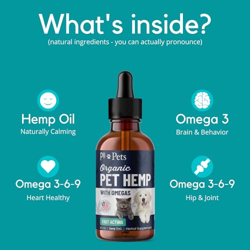 PB Pets Organic Hemp Oil for Dogs & Cats