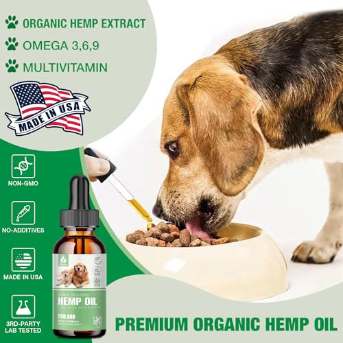 3-Pack Organic Hemp Oil for Pet Anxiety Relief
