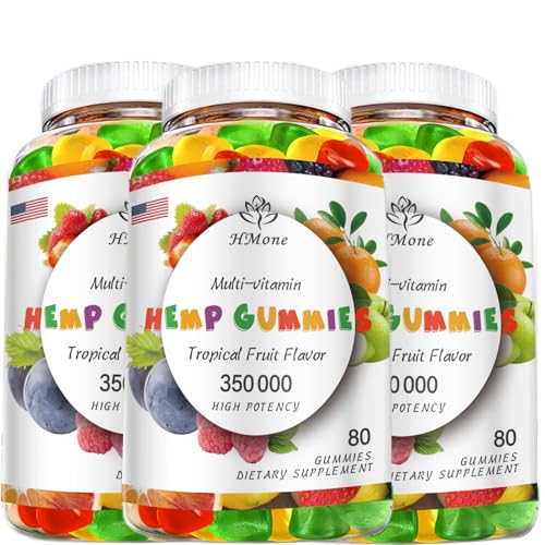 Organic High Potency Hemp Gummies - Vegan & Non-GMO