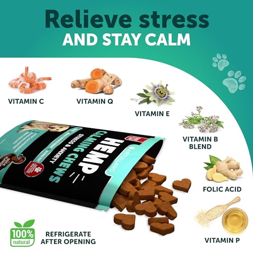 Calming Hemp Chews for Anxious Dogs - 70 Count