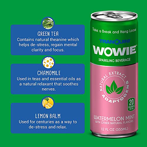 Wowie Hemp Infused Sparkling Drink for Relaxation
