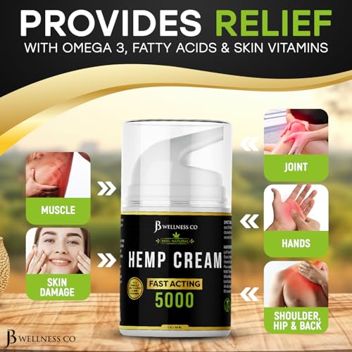Premium 5000MG Hemp Cream for Sore Muscles