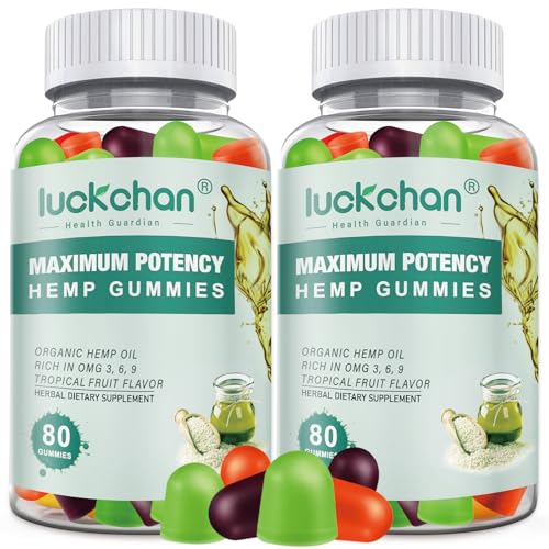 High Potency Organic Hemp Oil Gummies - 2 Packs