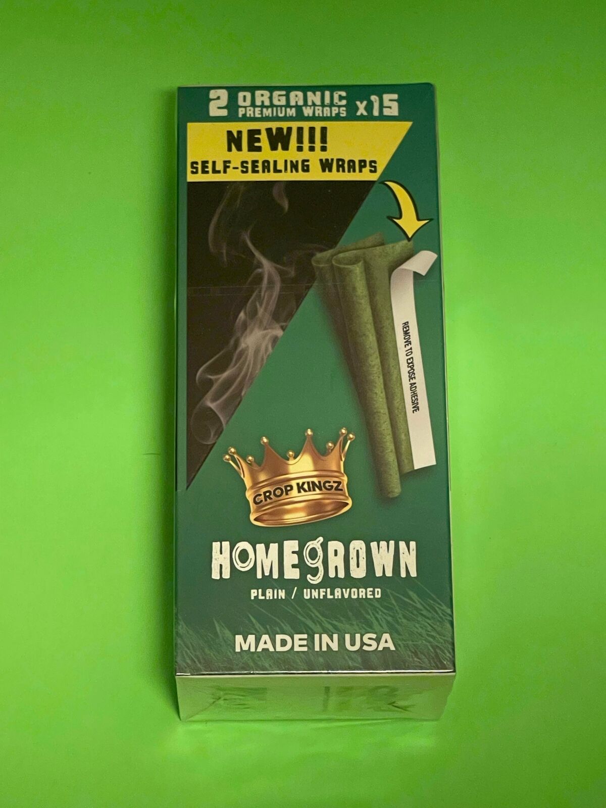 Crop Kingz Homegrown Hemp Rolling Papers - 30 Pack