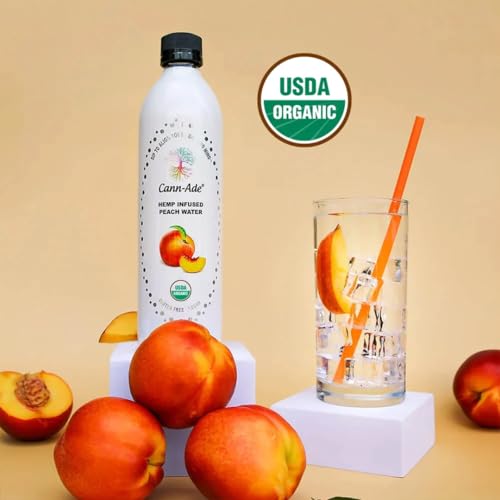 Cann-Ade® Organic Adaptogenic Water, Peach Flavor