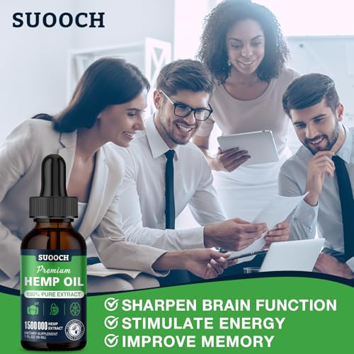 High Potency Organic Hemp Oil Drops - USA Made