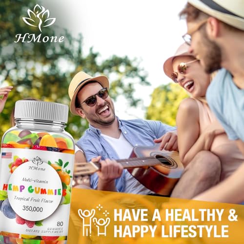 Extra Strength Organic Hemp Gummies - Vegan, Low Sugar