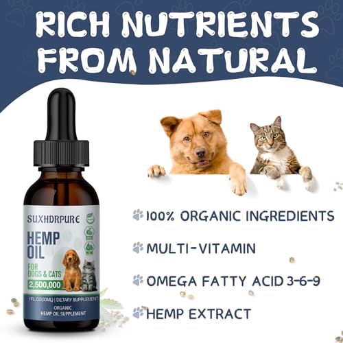 Organic Hemp Oil for Pets: Anxiety & Pain Relief