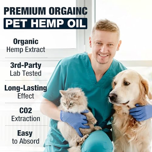 Organic Hemp Oil for Pet Anxiety & Joint Support