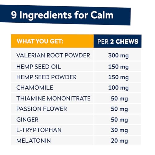 Calming Hemp Chews for Anxious Dogs - 120 Treats