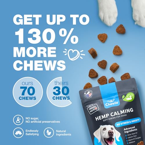 Calming Hemp Chews for Anxious Dogs