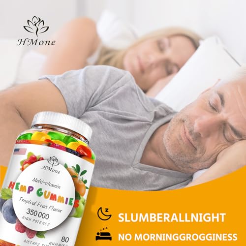 Organic High Potency Hemp Gummies - Vegan & Non-GMO