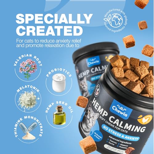 Hemp Cat Calming Treats - Melatonin Chews