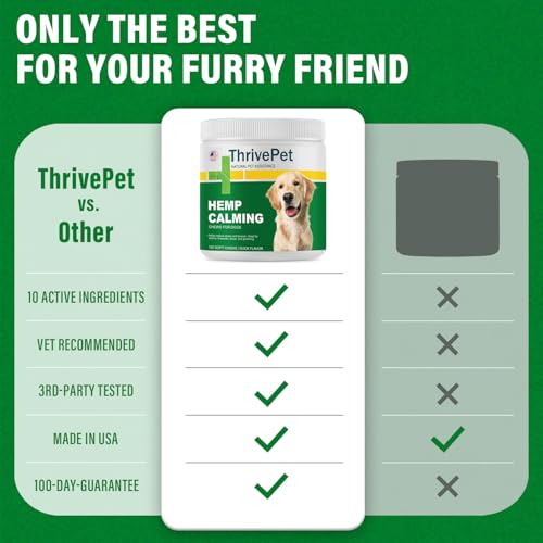 ThrivePet Calming Duck Chews for Dogs - 120 Count