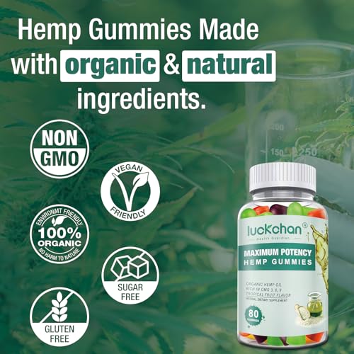 High Potency Organic Hemp Gummy Bears - 4 Packs