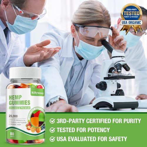 Extra Strength Vegan Hemp Gummies - 80 Count
