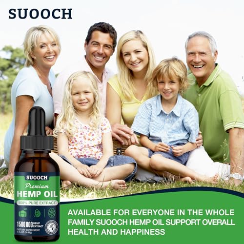 High Potency Organic Hemp Oil Drops - USA Made